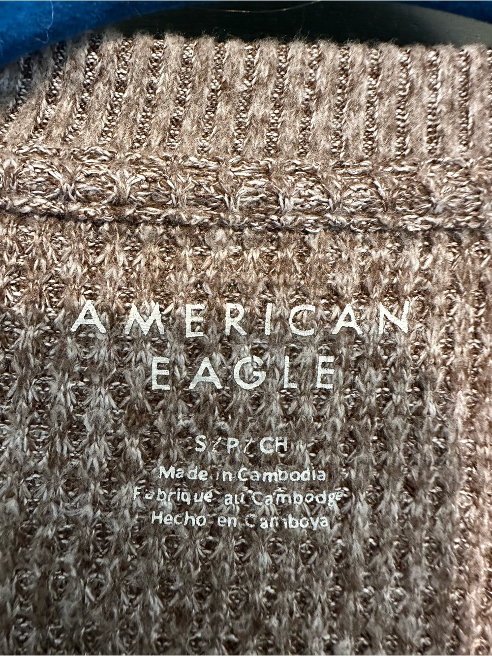 American Eagle Soft Knit Henley Long-Sleeve Top - Picture 7 of 7